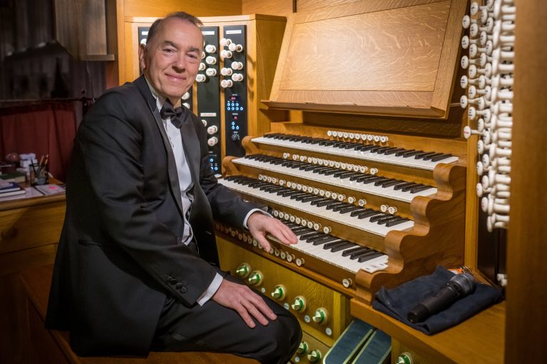 Thomas Trotter inaugurating the rebuild by Harrison & Harrison organ at Norwich Cathedral in November 2023. Photo: Bill Smith courtesy Norwich Cathedral